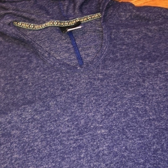 Bobeau Heathered Blue Pullover Hoodie Sweatshirt XS - Picture 2 of 6